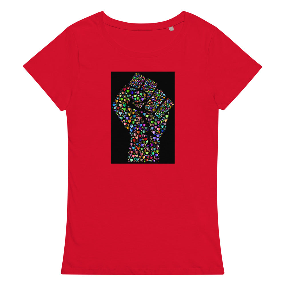 Multi Coloured Fist Women’s organic t-shirt