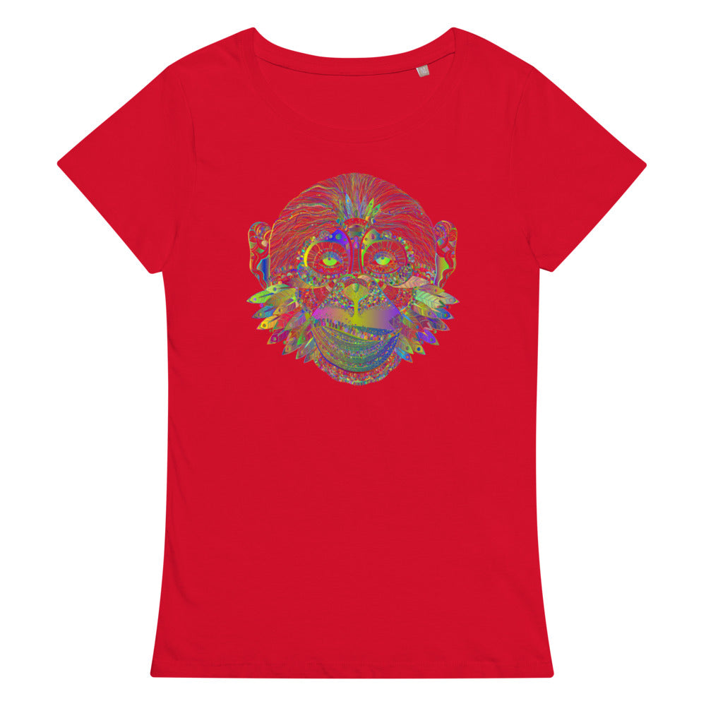 Multi Coloured Monkey Women’s organic t-shirt