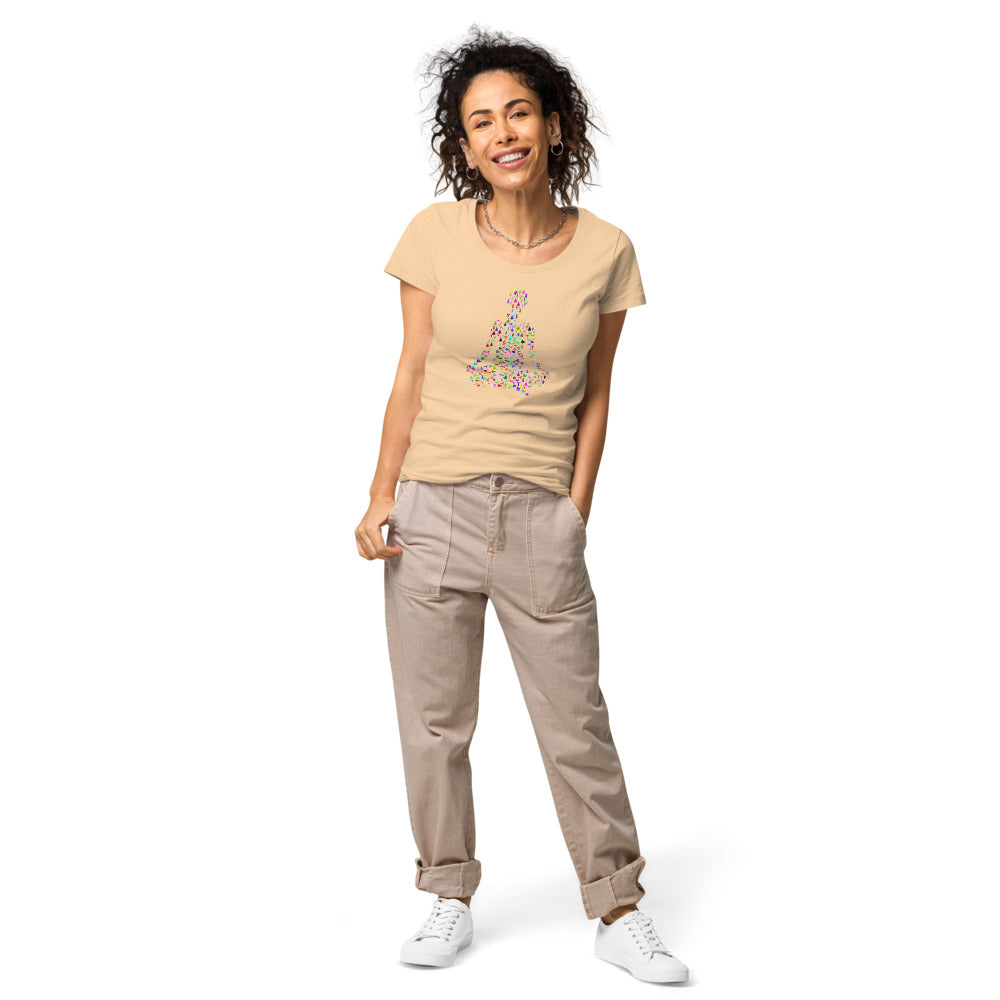 Multi Coloured Yogi Women’s organic t-shirt