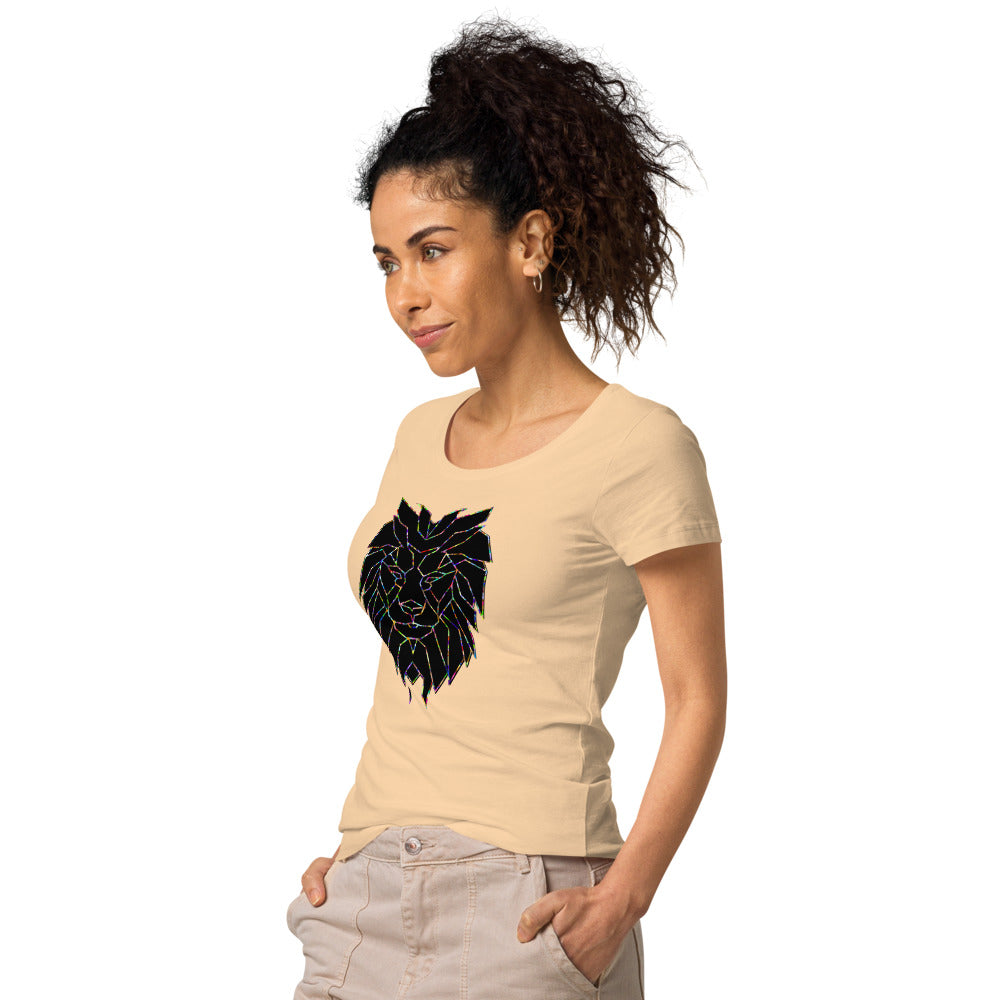 Multi Coloured Lion Women’s organic t-shirt