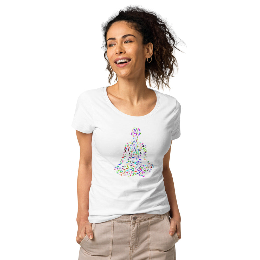 Multi Coloured Yogi Women’s organic t-shirt