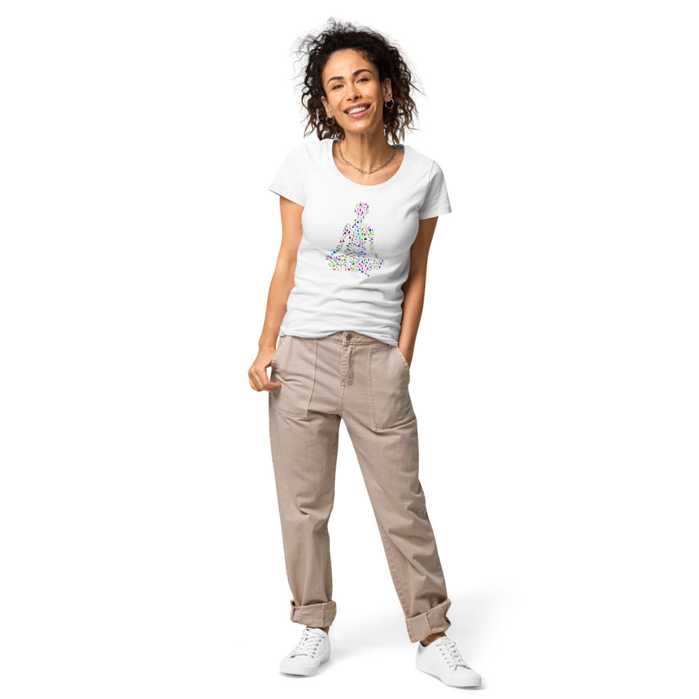 Multi Coloured Yogi Women’s organic t-shirt