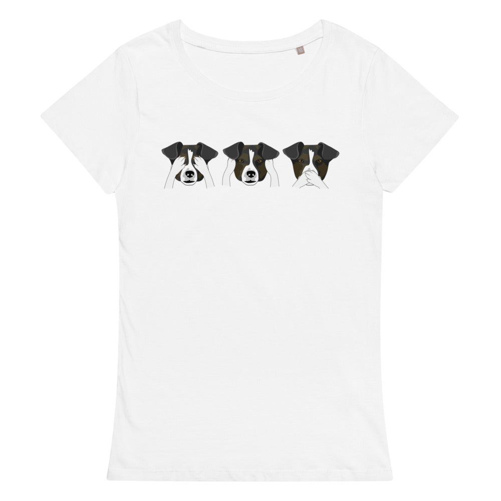 See no evil, hear no evil, speak no evil Women’s organic t-shirt