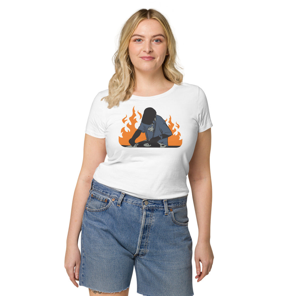 DJ on Fire Women’s organic t-shirt