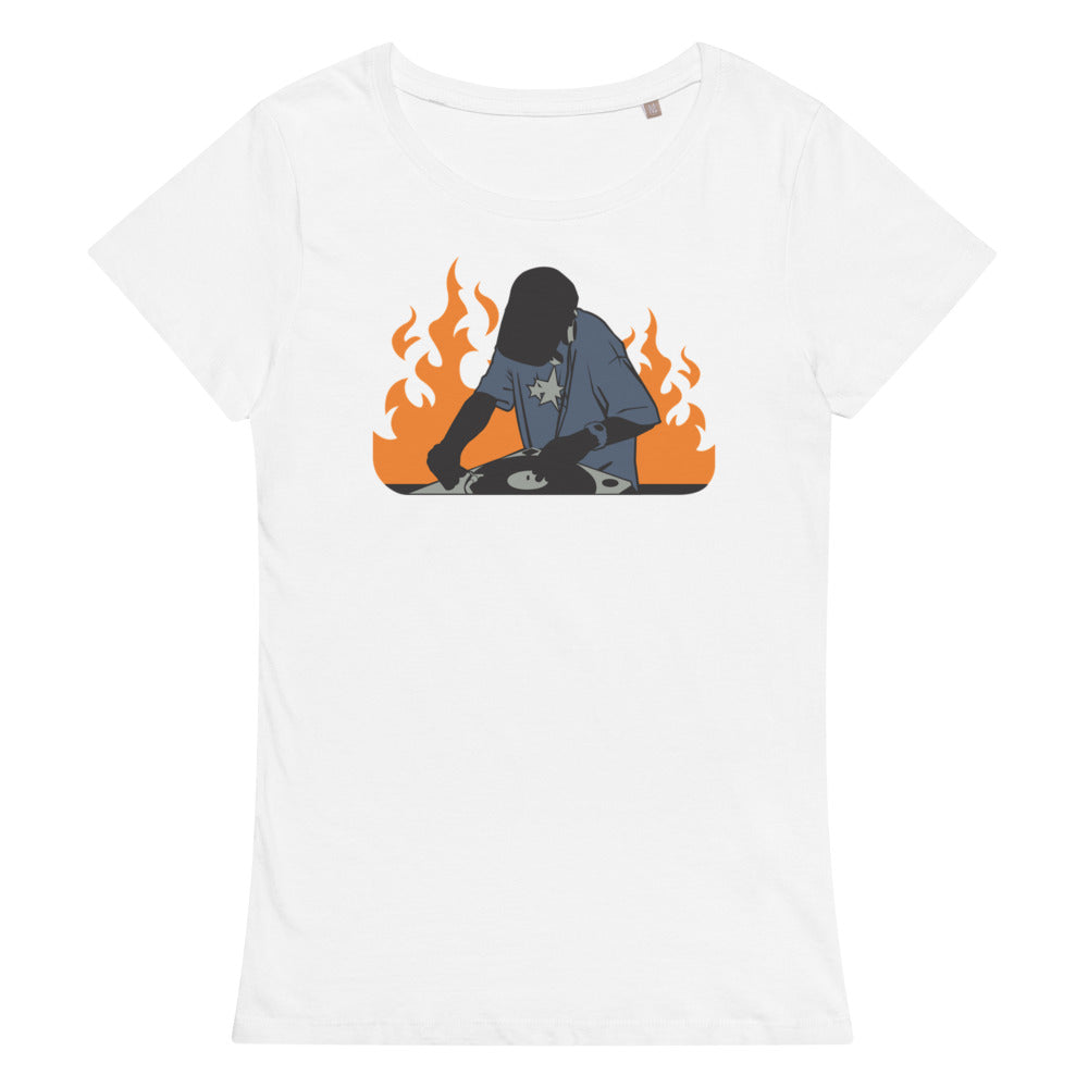 DJ on Fire Women’s organic t-shirt