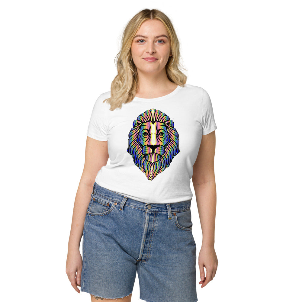 Multi Coloured Lion Women’s organic t-shirt