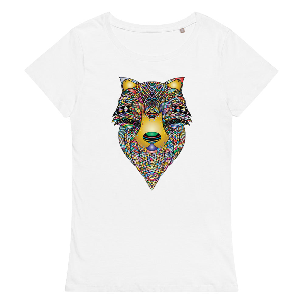 Multi Coloured Wolf Women’s organic t-shirt