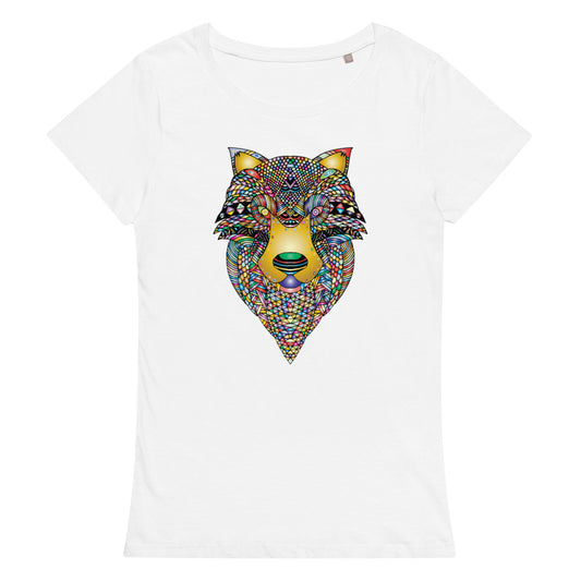 Multi Coloured Wolf Women’s organic t-shirt