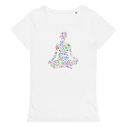 Multi Coloured Yogi Women’s organic t-shirt