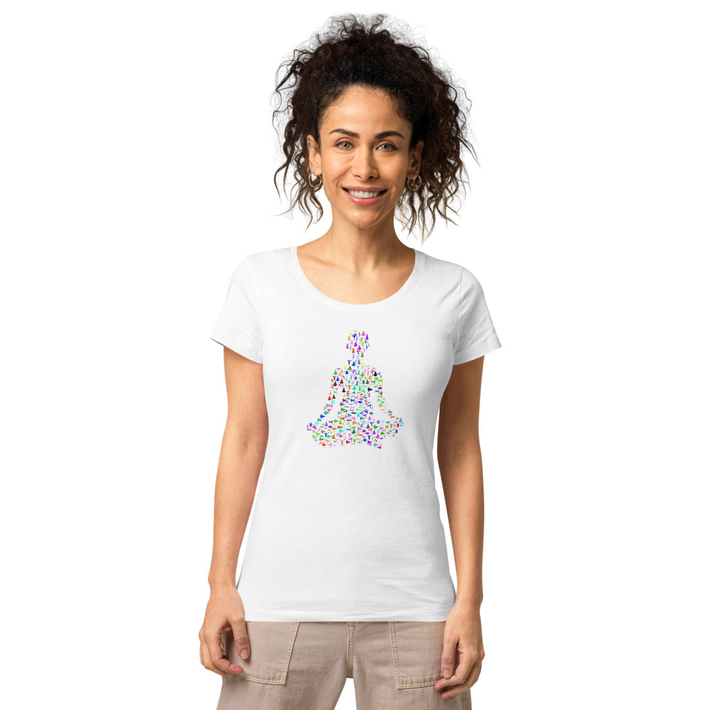 Multi Coloured Yogi Women’s organic t-shirt