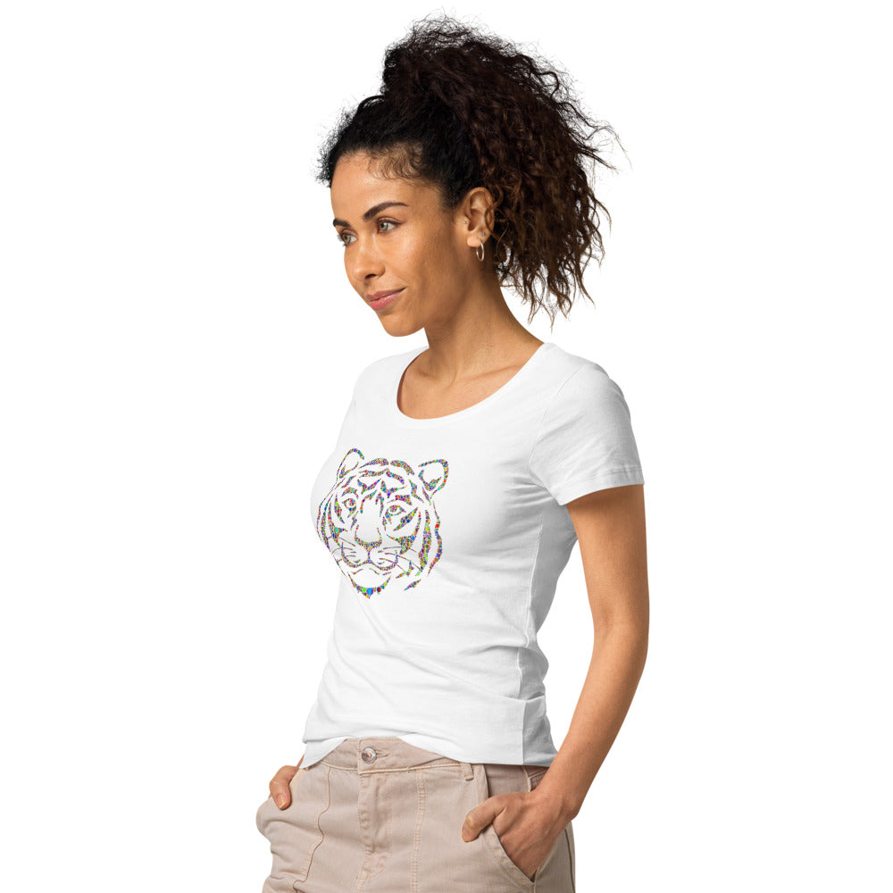 Multi Coloured Tiger Women’s organic t-shirt